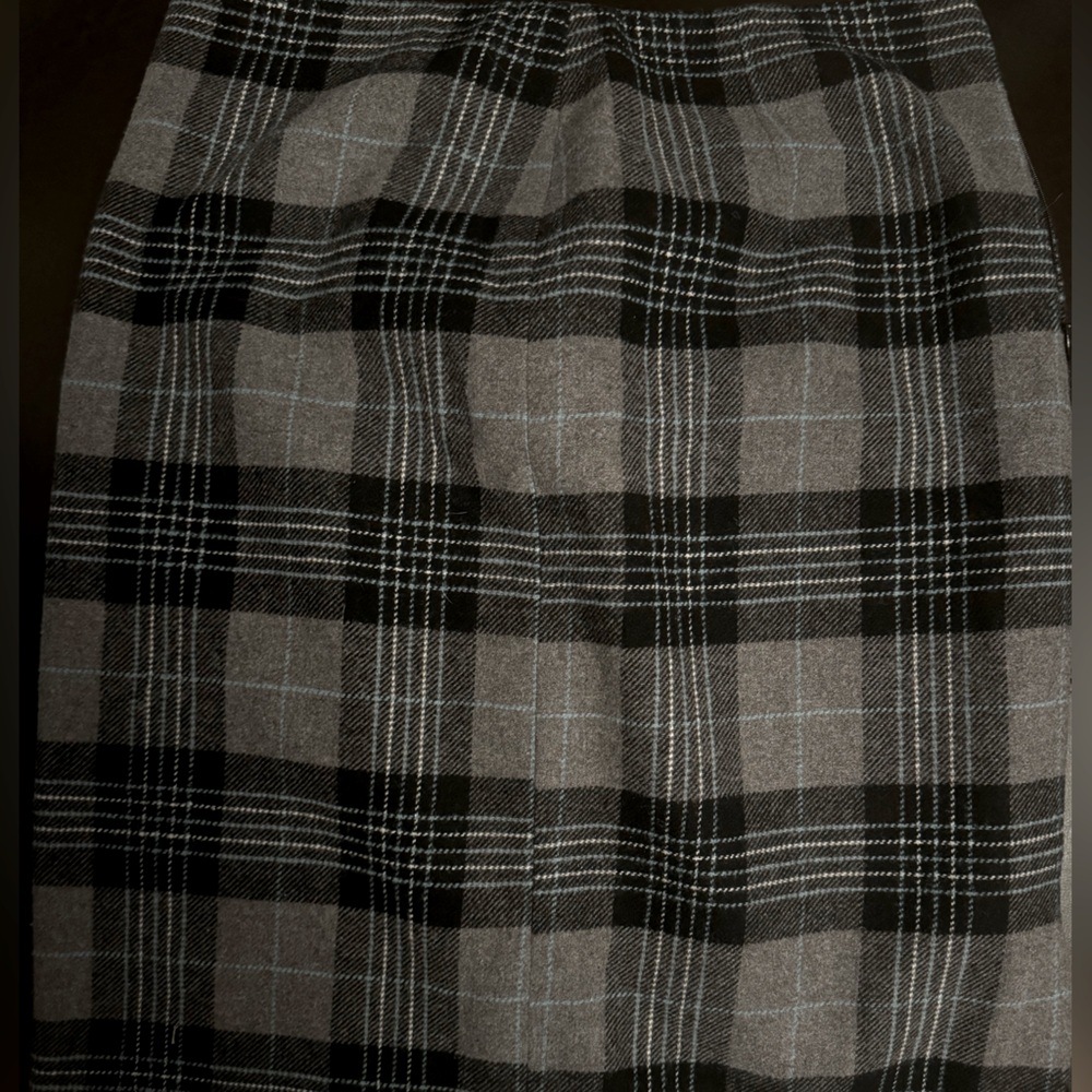 Classic Gray Plaid Women's Skirt
